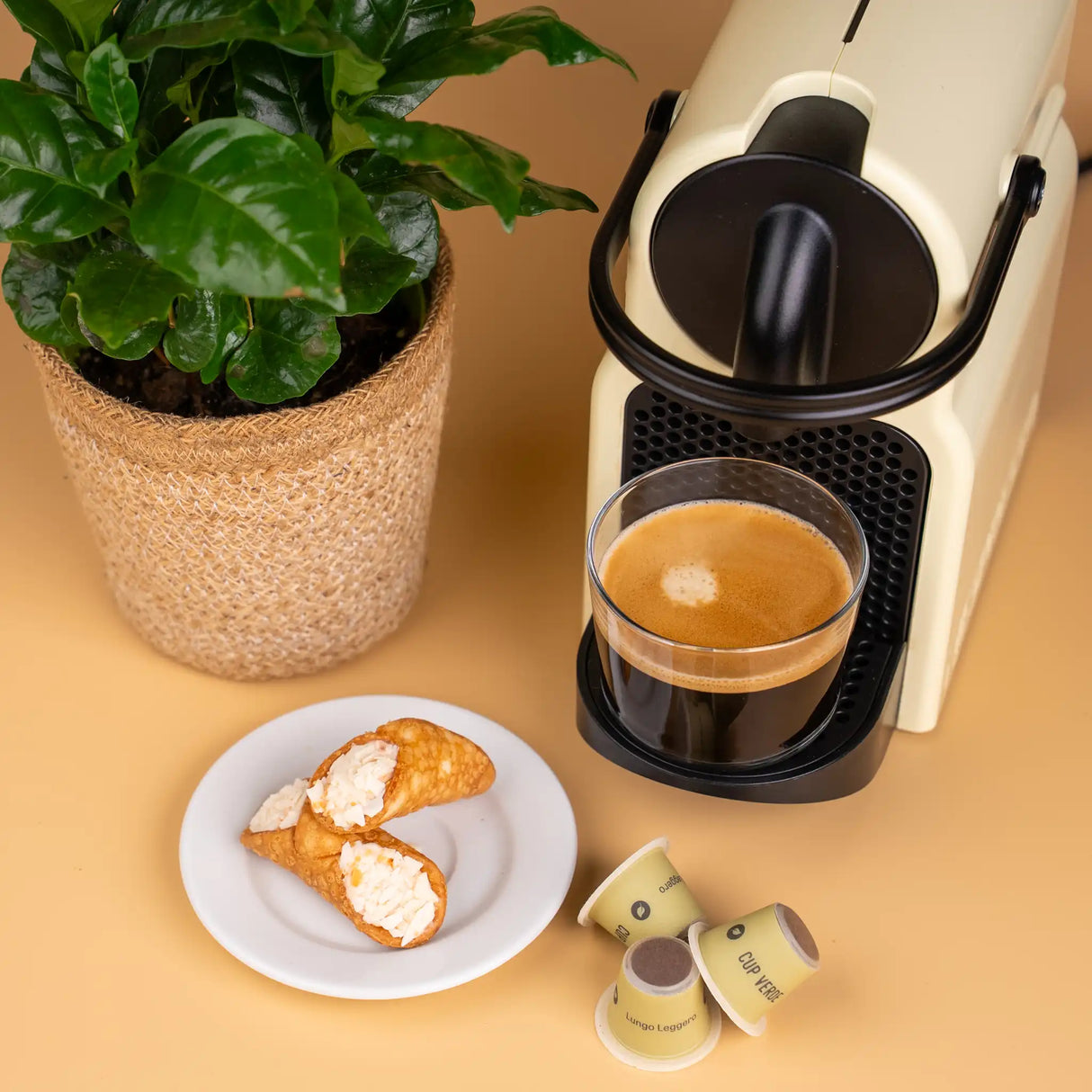 Cup-Verde-Lungo-Leggero-Maschine-Kaffee