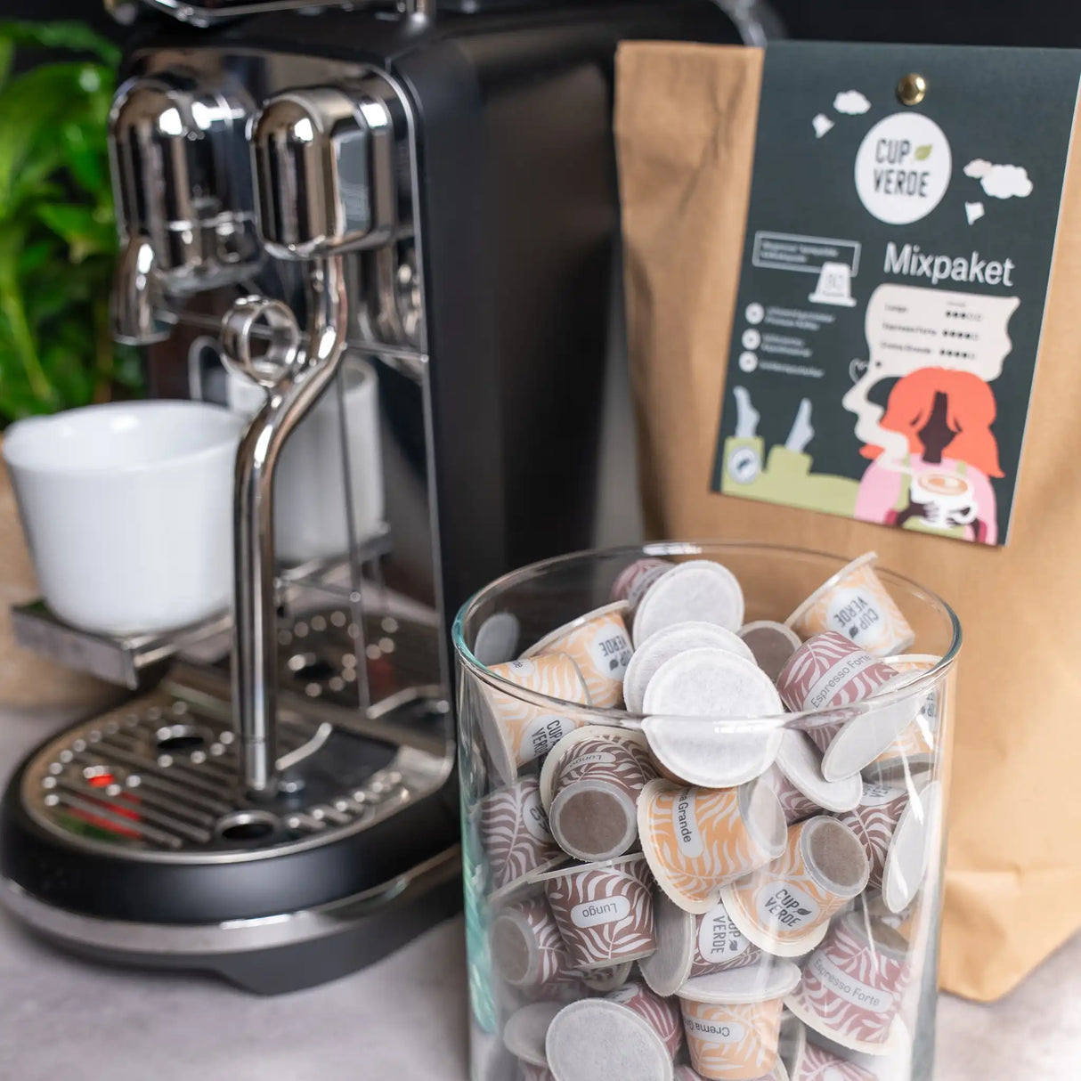 Cup-Verde-Mixpaket-Kapsel-Glas-Kaffeemaschine